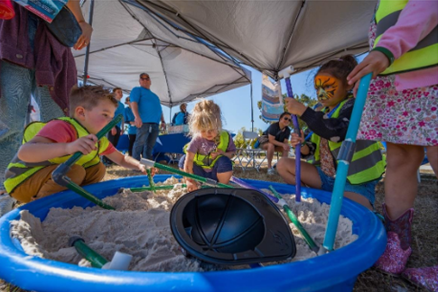 Septic to Sewer Engineering activity at the 2026 WaterWays Science Festival.
